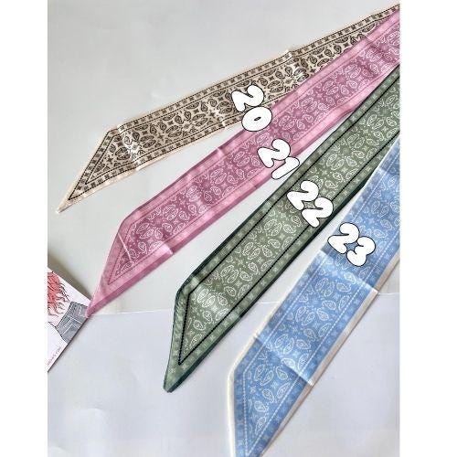 Recycled Fabric Thin Scarf: Multi-Purpose Headscarf, Neck Scarf