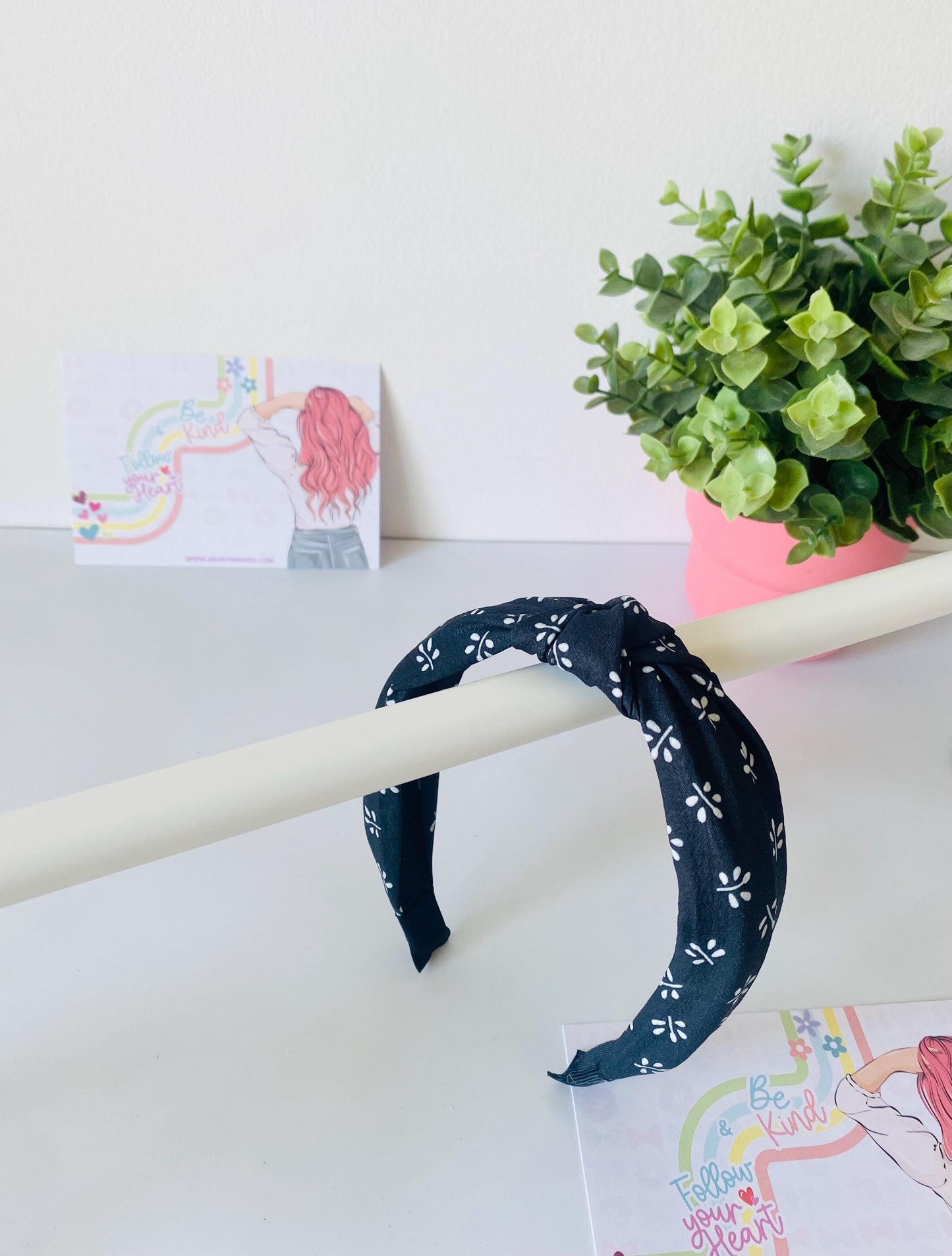 Noir Knotted Hairband, Available in 3 Colors, One size fits all, HeartInBows, Gifts for all, Unisex Hairbands, Gifts