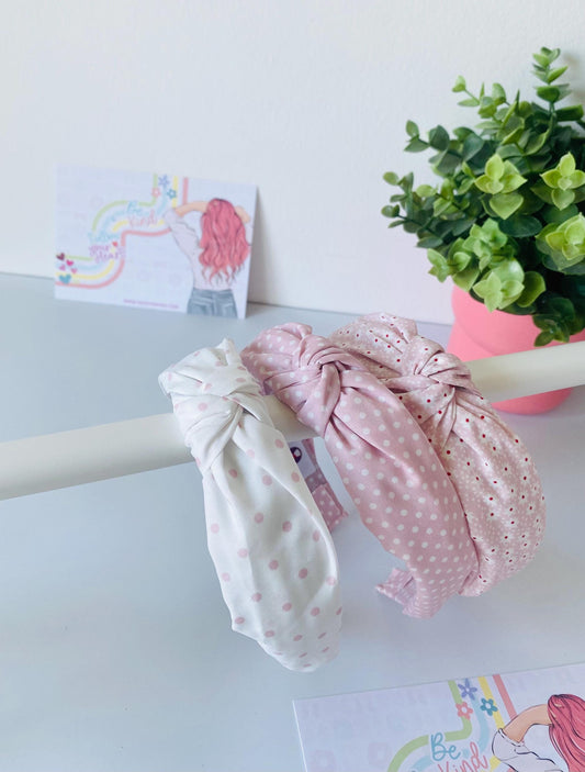 Serre-tête rose noué, disponible en 3 couleurs, taille unique, HeartInBows, cadeaux pour tous, serre-têtes unisexes, cadeaux