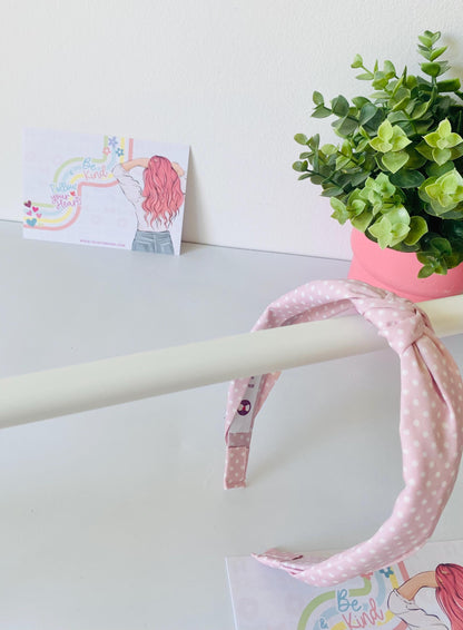 Pink Knotted Hairband, Available in 3 Colors, One size fits all, HeartInBows, Gifts for all, Unisex Hairbands, Gifts