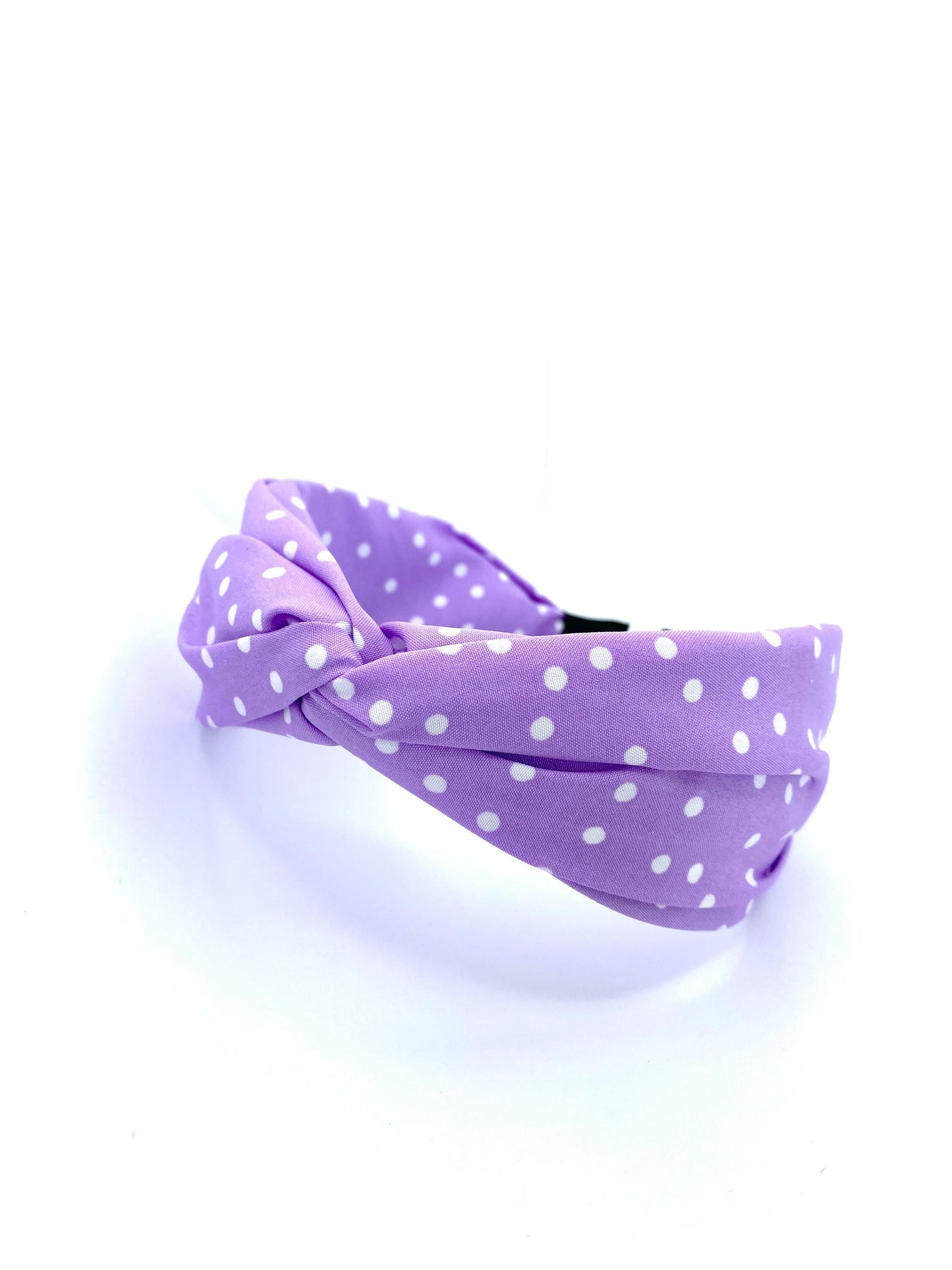 Purple Georgette Twisted Wide Headband - Handmade in Berlin