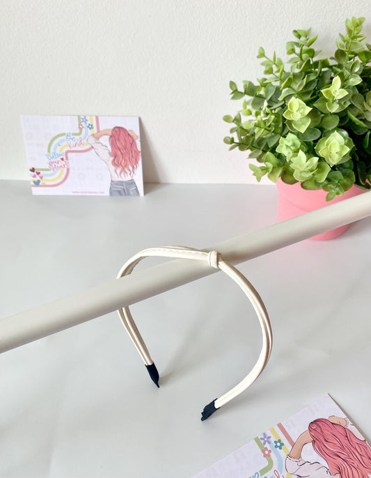 Faux Leather Hairband: Sleek Minimalist Style - HeartInBows
