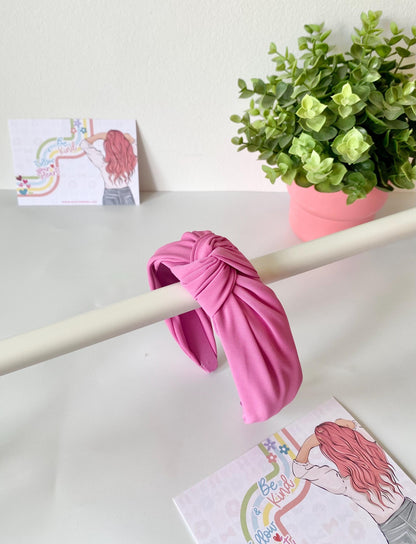 Pastel Knotted Wide Hairband: HeartInBows - 6 Colors