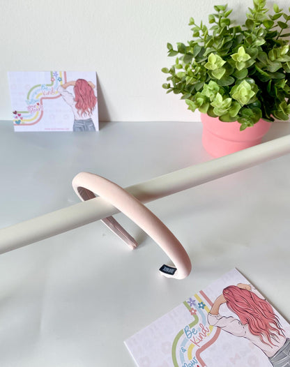 Oxford Pink Padded Hairband: Unisex Thin Headband