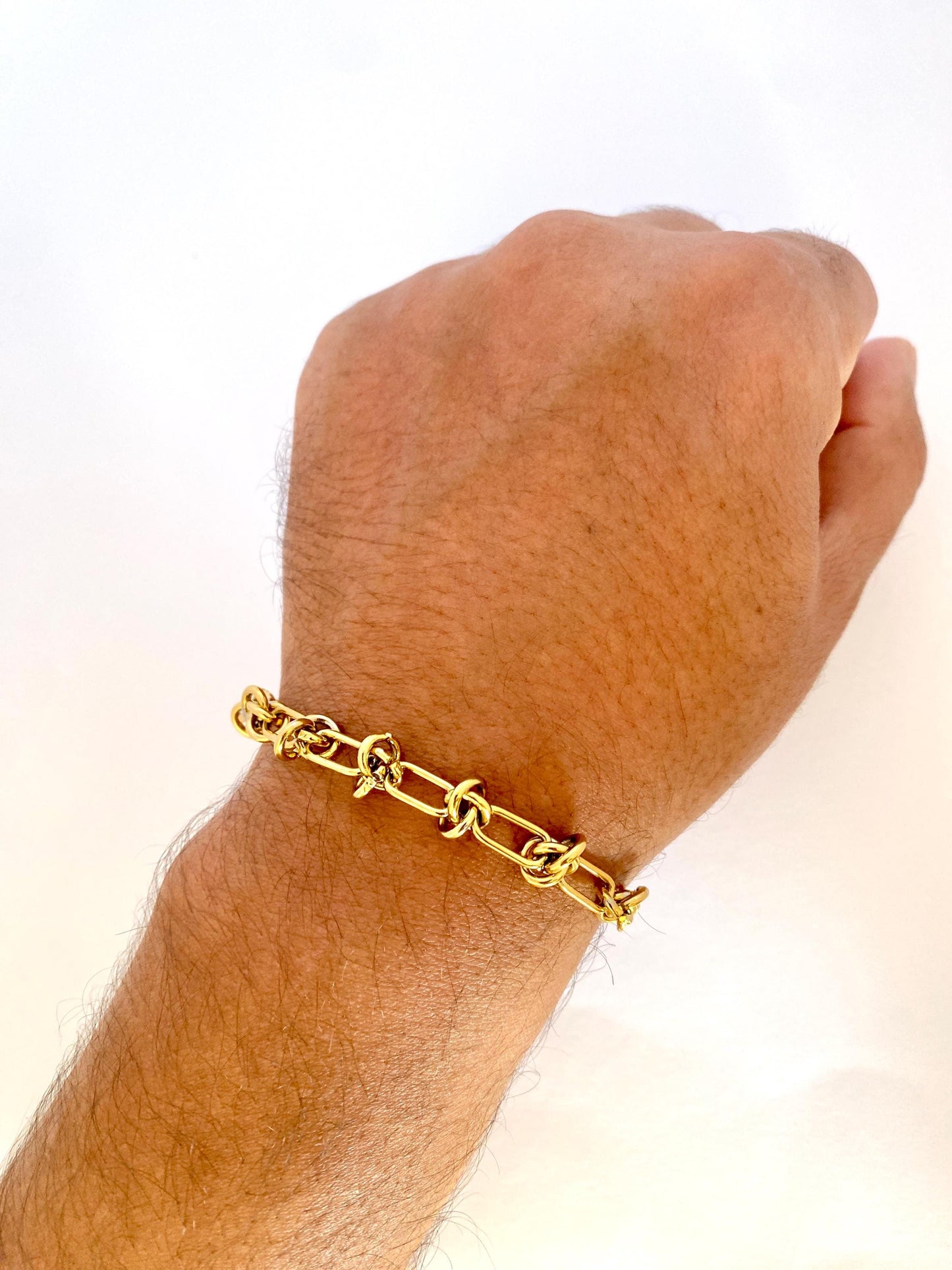 Charming Chain Bracelet: 18K Plated Stainless Steel, Unisex