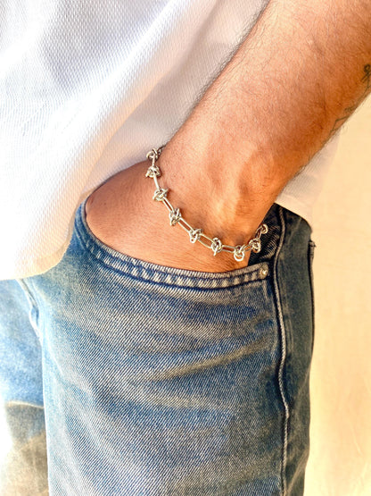 Charming Chain Bracelet: 18K Plated Stainless Steel, Unisex