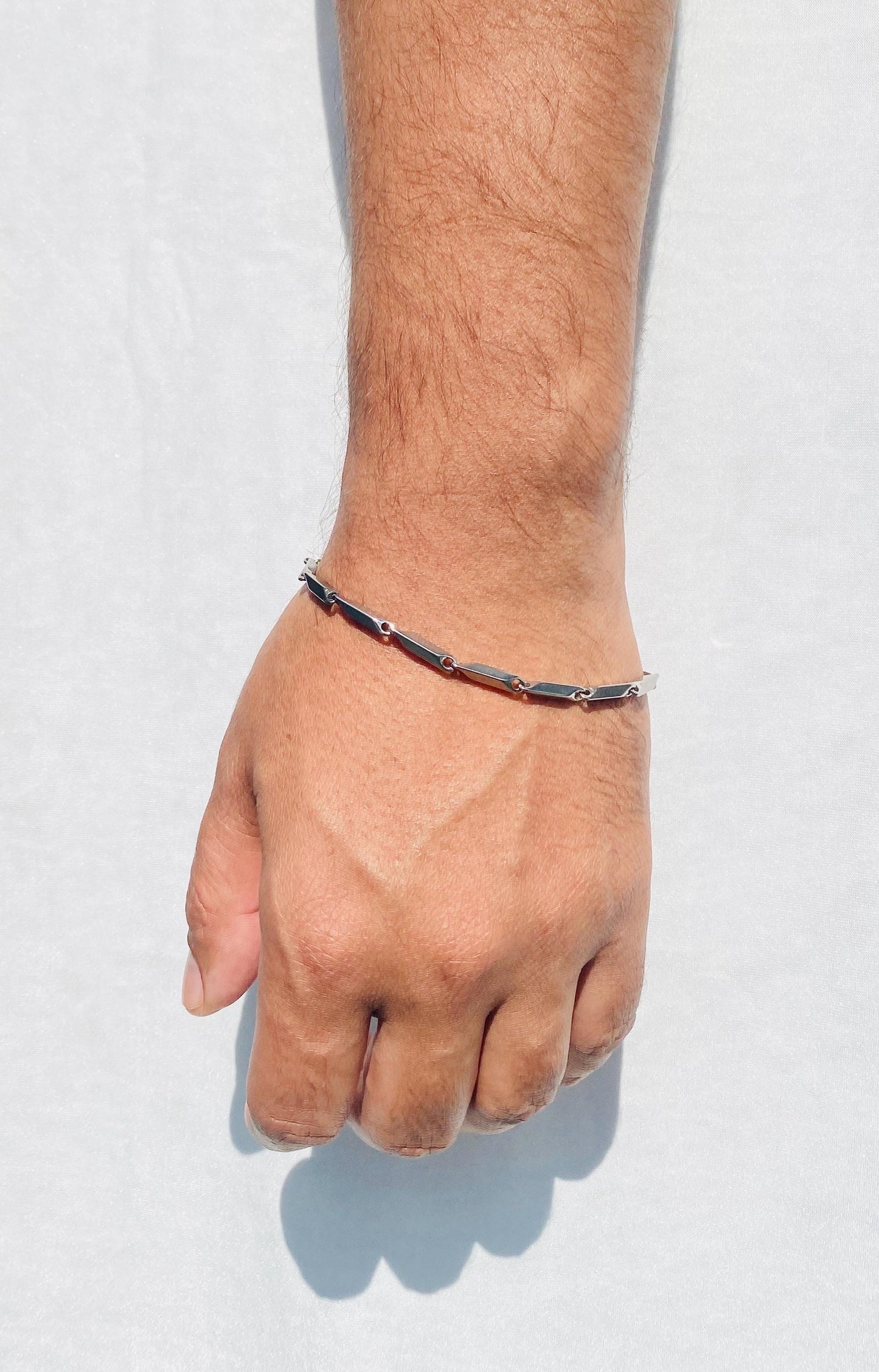 Ash & Alloy Chain Bracelet: 18K Plated Stainless Steel, Unisex
