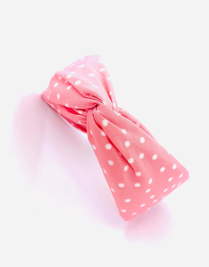 Pink Georgette Twisted Wide Headband - Handmade in Berlin