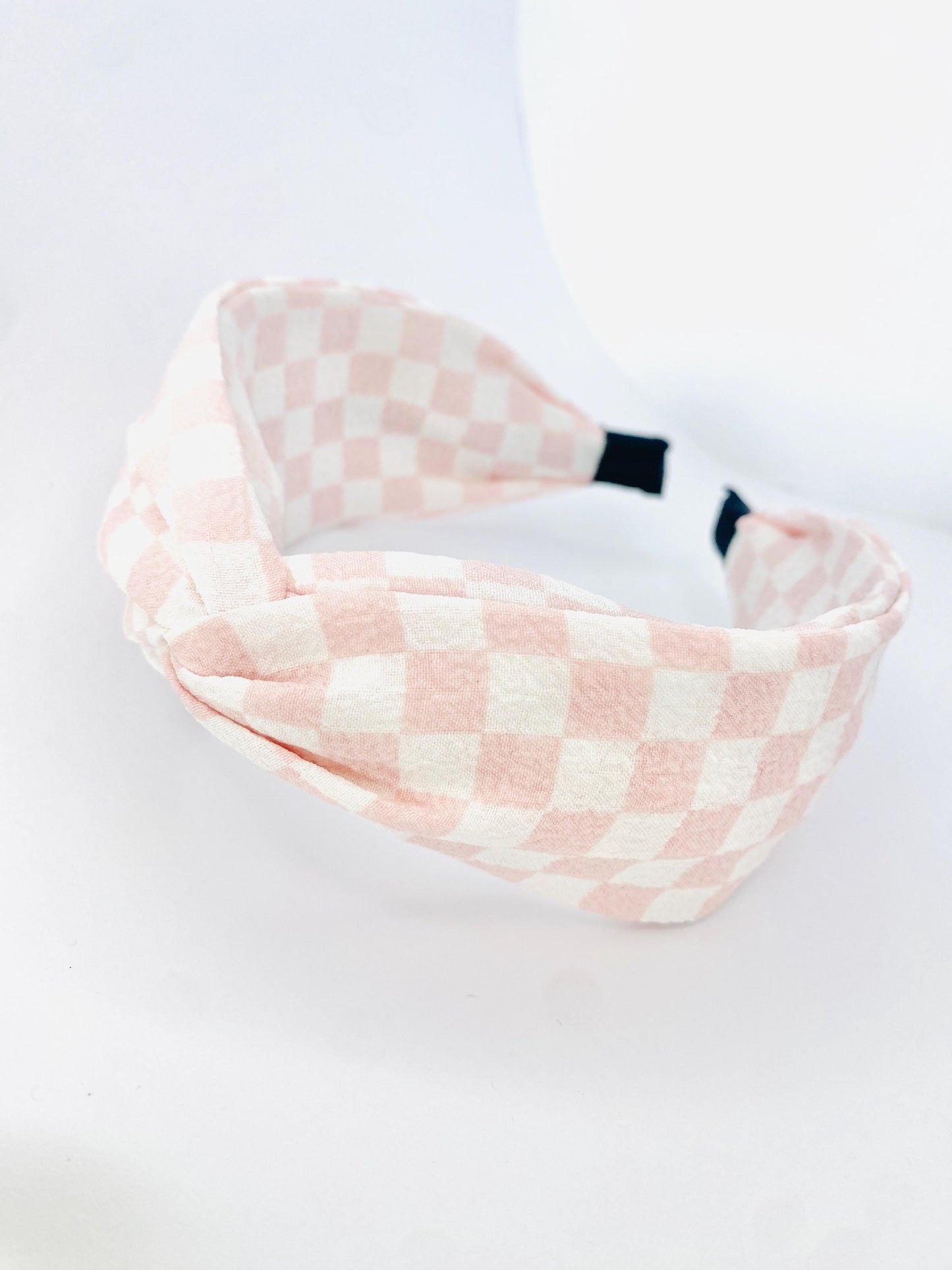 Pink Georgette Twisted Wide Headband - Handmade in Berlin