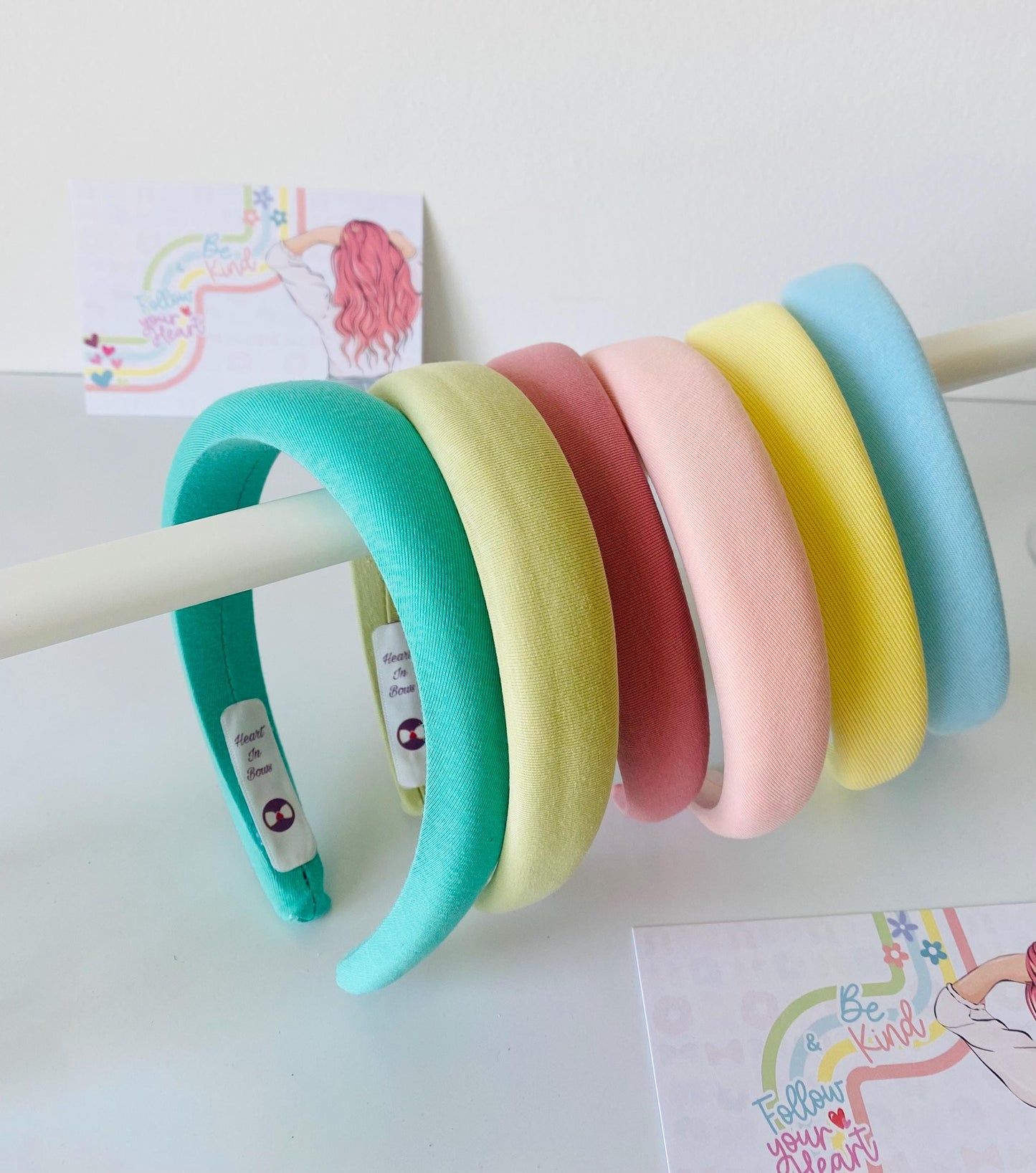 Korean Padded Hairband, available in 6 Color, One size fits all, HeartInBows, Gifts for all, Unisex Hairbands, Gifts