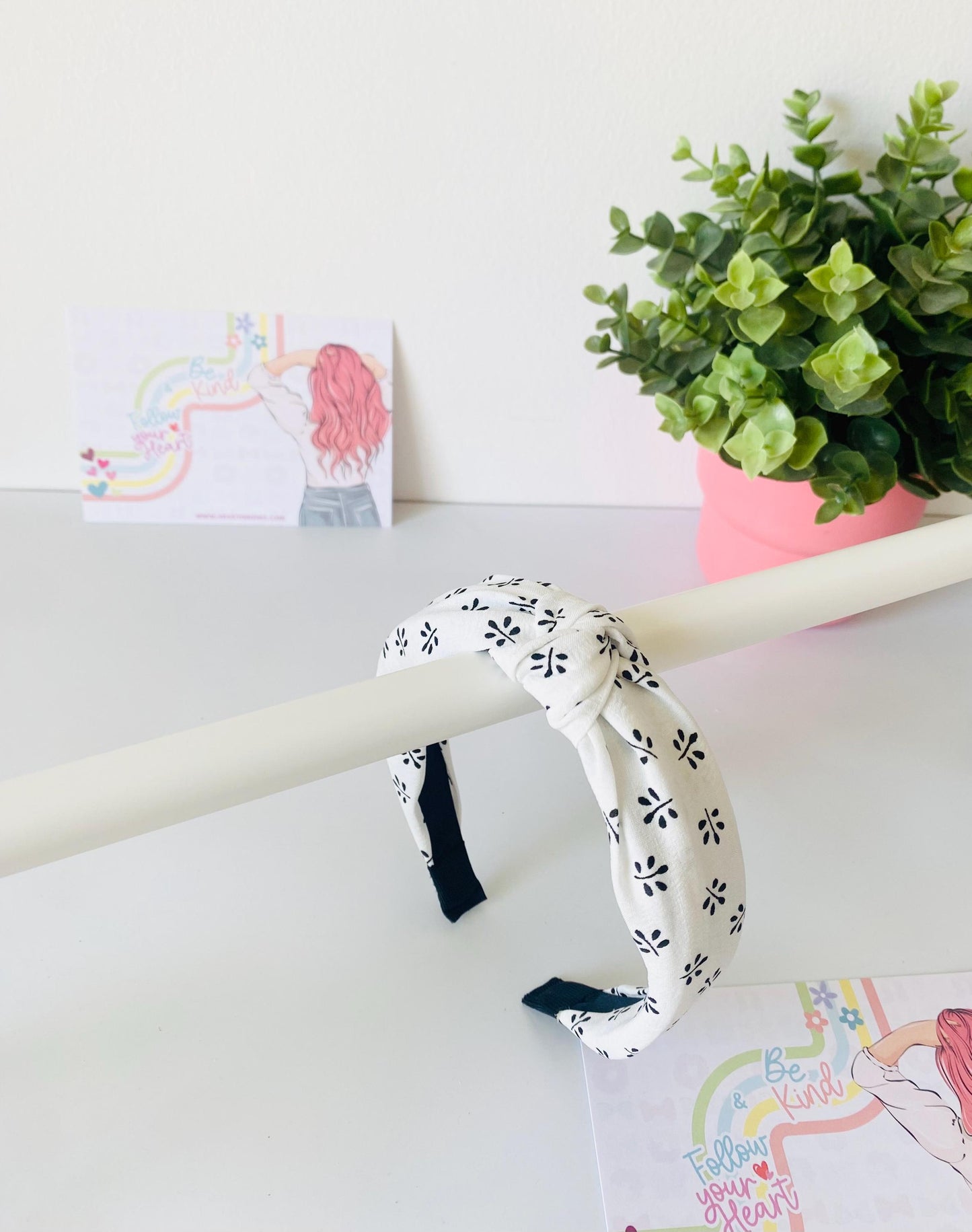 Noir 2 Knotted Hairband, Available in 3 Colors, One size fits all, HeartInBows, Gifts for all, Unisex Hairbands, Gifts