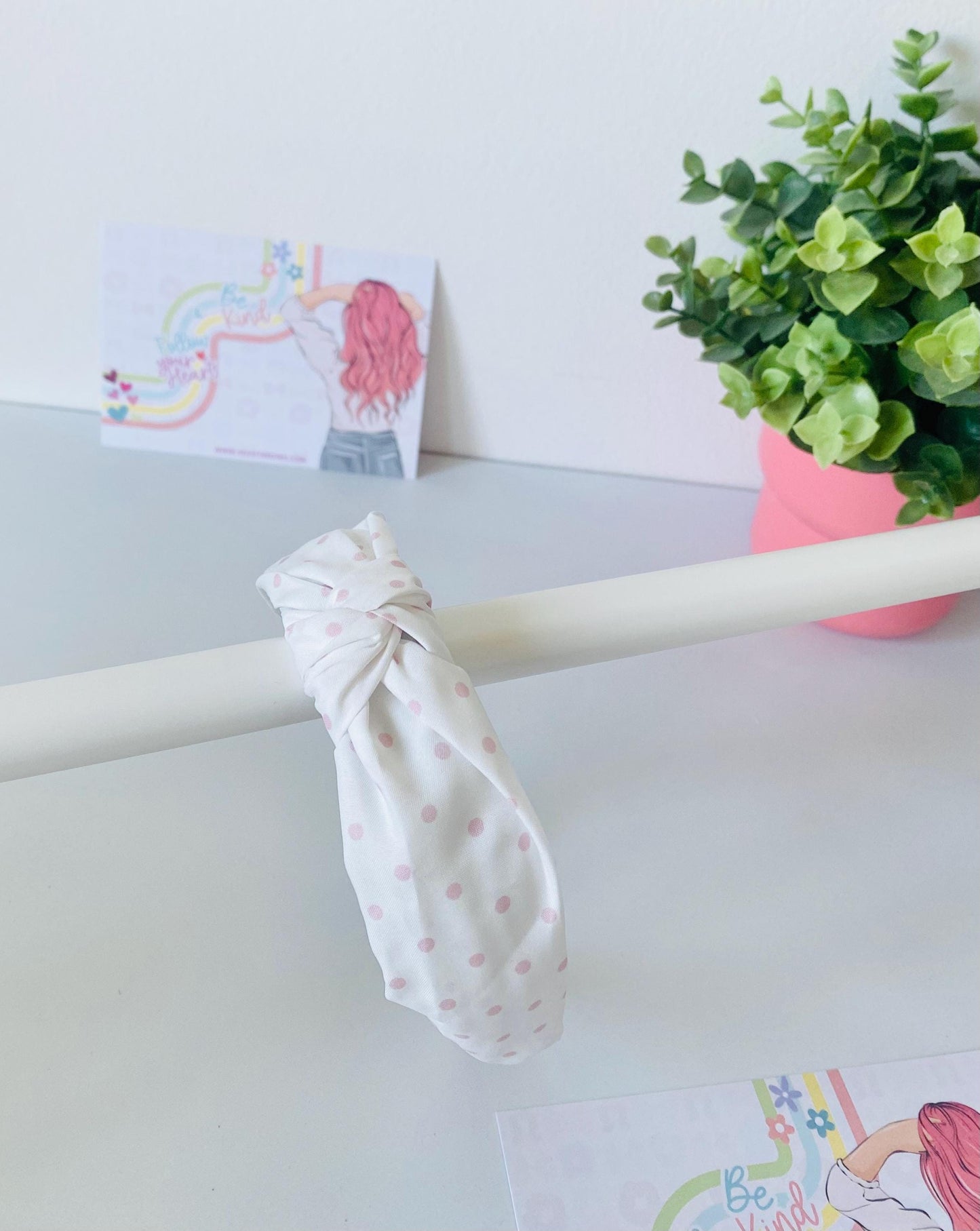 Pink Knotted Hairband, Available in 3 Colors, One size fits all, HeartInBows, Gifts for all, Unisex Hairbands, Gifts
