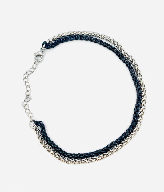 IronOak Chain Bracelet: Dual Tone, Stainless Steel, Unisex
