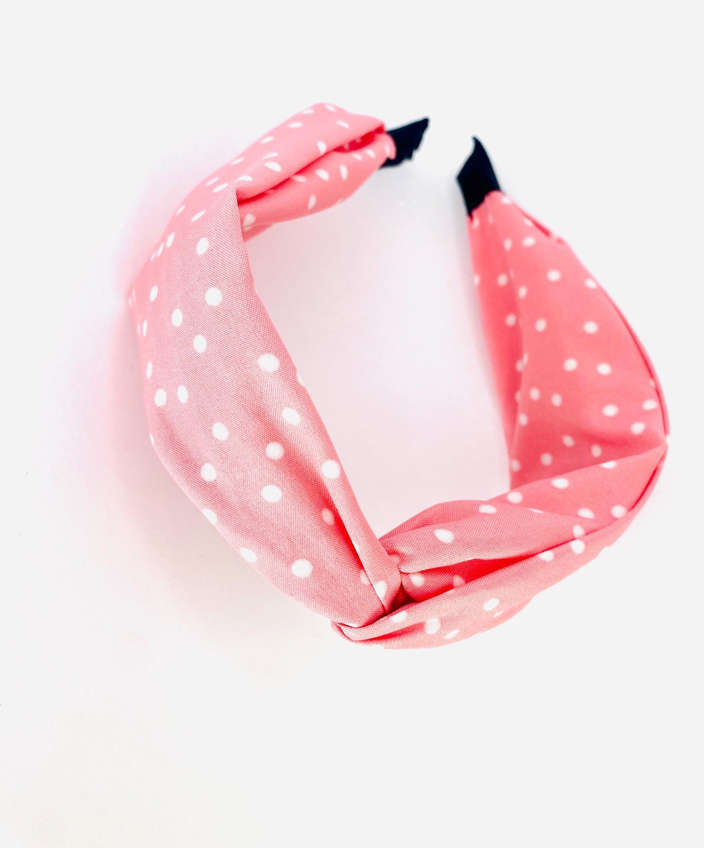 Pink Georgette Twisted Wide Headband - Handmade in Berlin