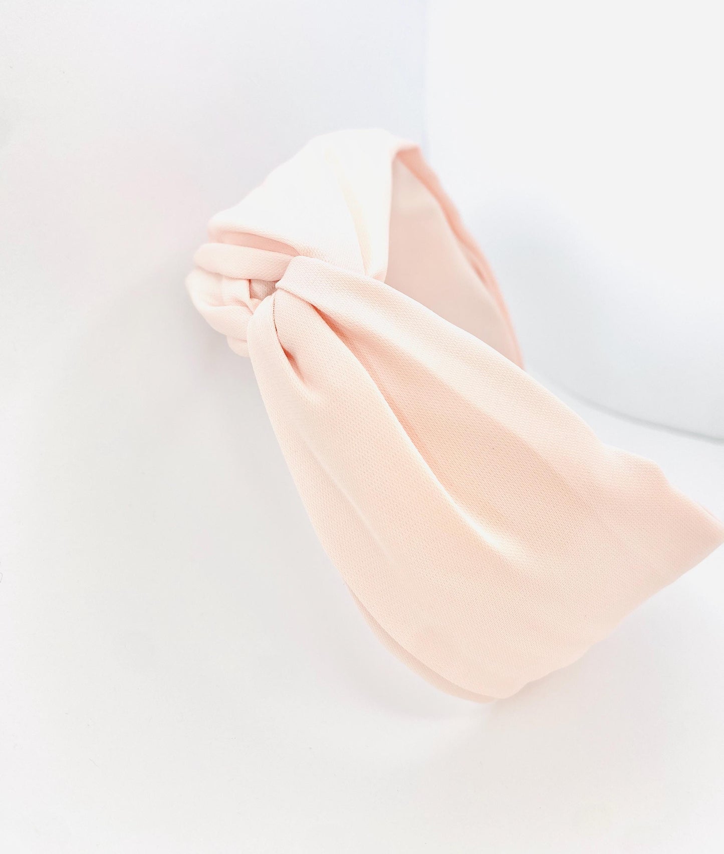Pink Georgette Twisted Wide Headband - Handmade in Berlin