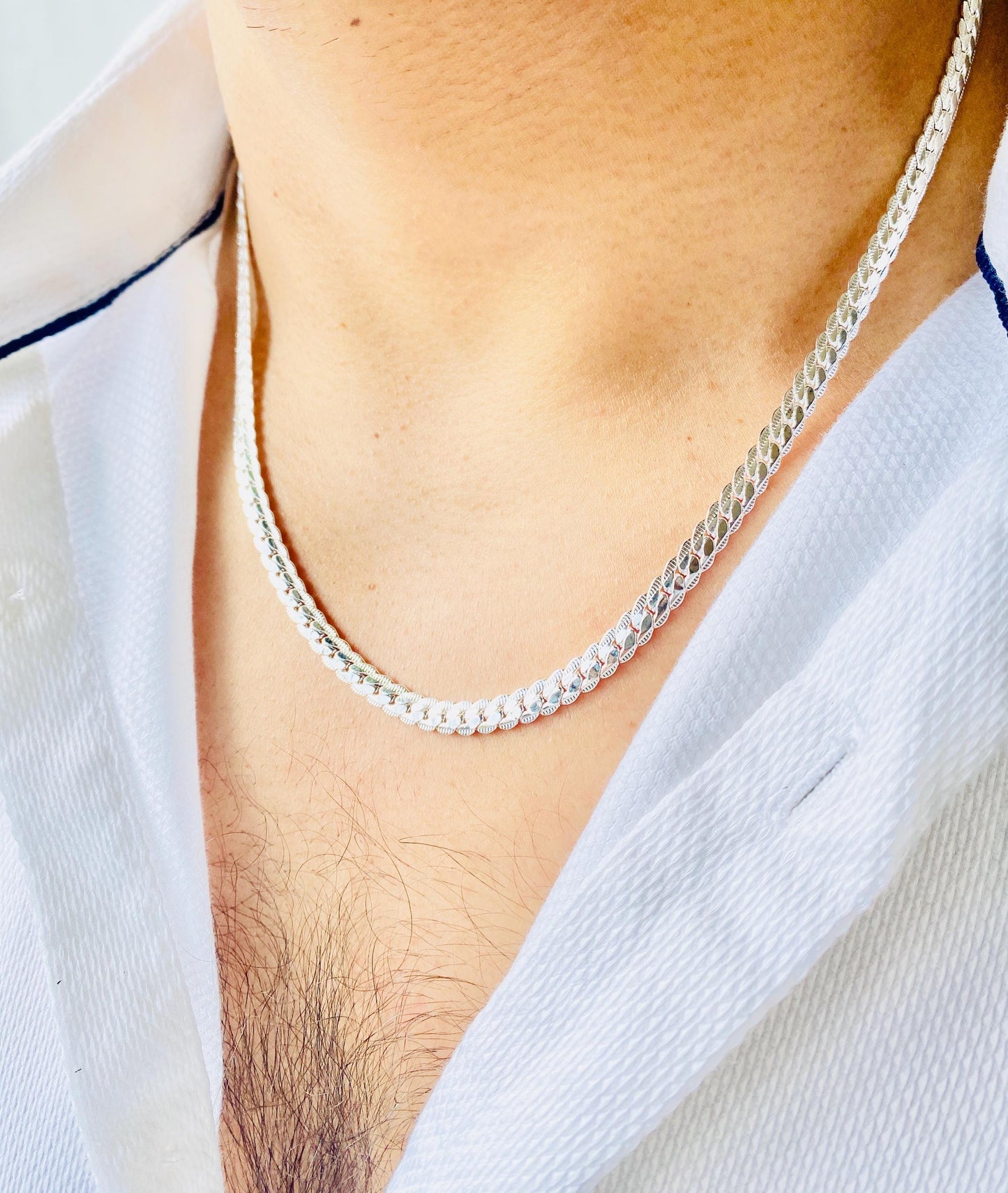 6mm Snake Chain: Silver and Gold Plated, Stainless Steel, Unisex