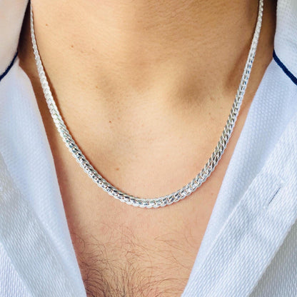 6mm Snake Chain: Silver and Gold Plated, Stainless Steel, Unisex