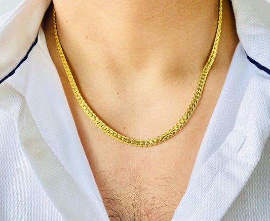 6mm Snake Chain: Silver and Gold Plated, Stainless Steel, Unisex