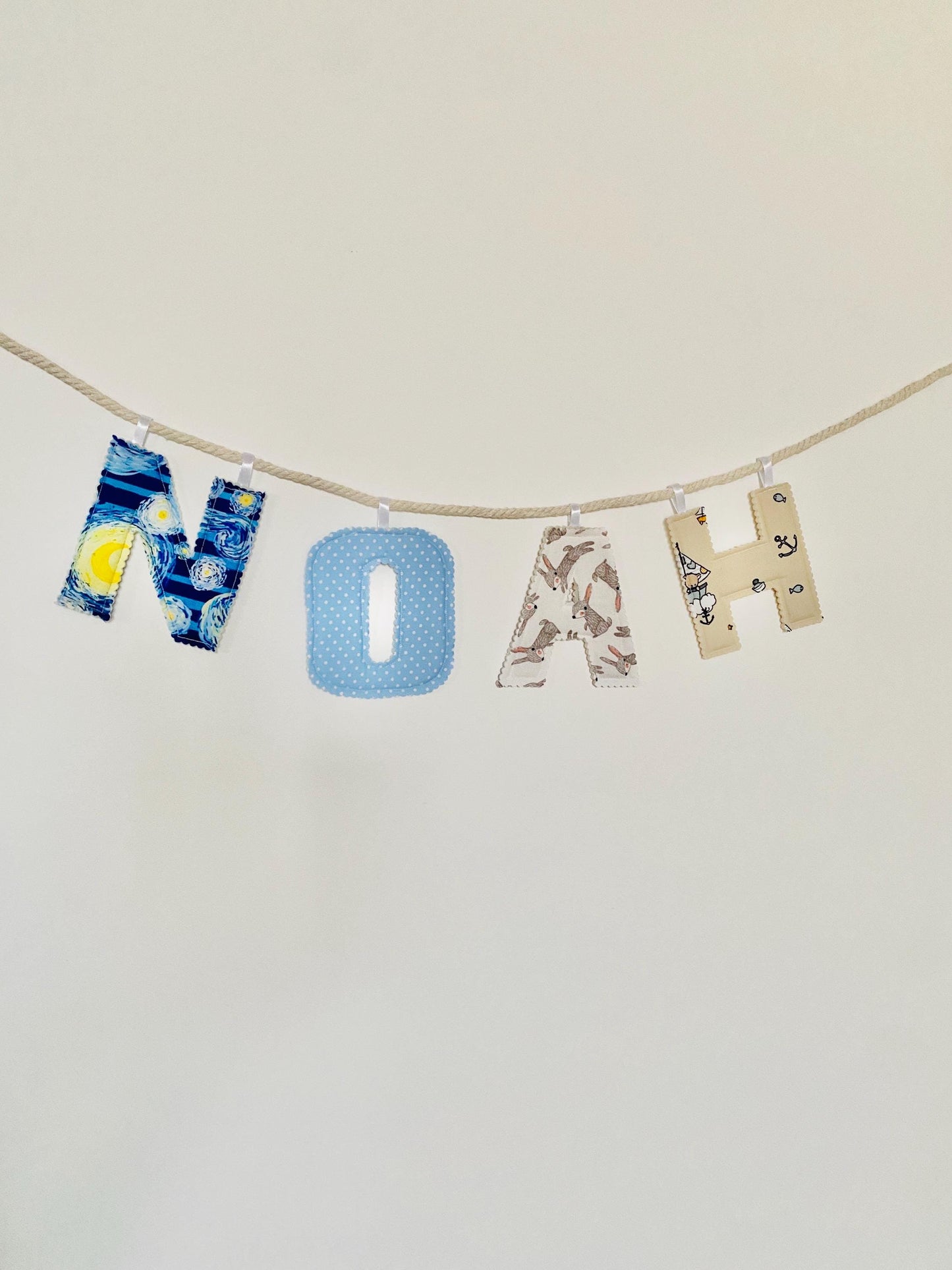 Handmade Name Garland for Kids Room Decor