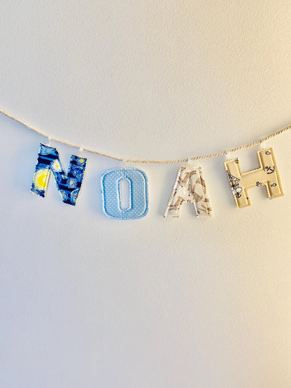 Handmade Name Garland for Kids Room Decor
