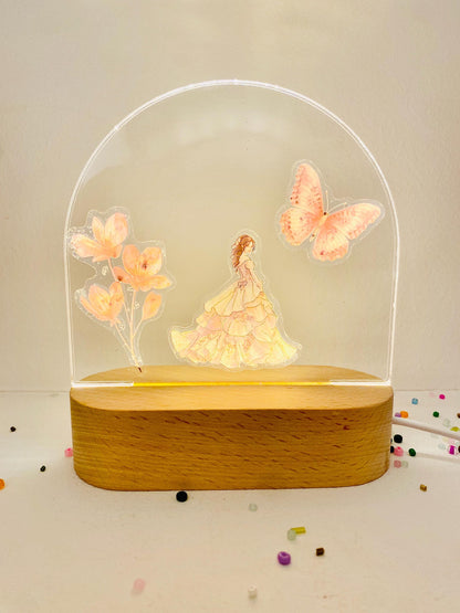 DIY Princess Night Lamp Kit, Kids Craft Activity, Party Favor