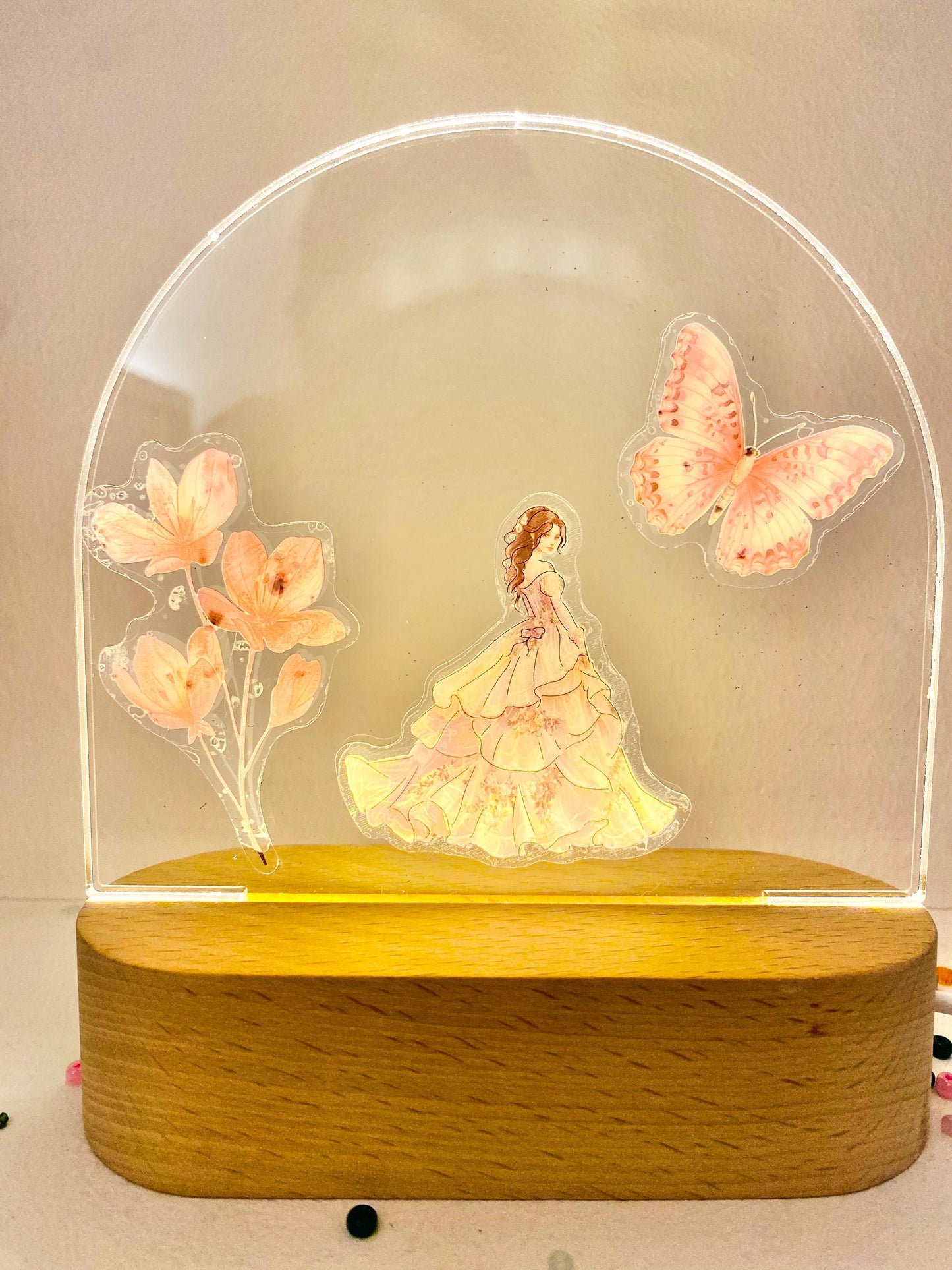 DIY Princess Night Lamp Kit, Kids Craft Activity, Party Favor