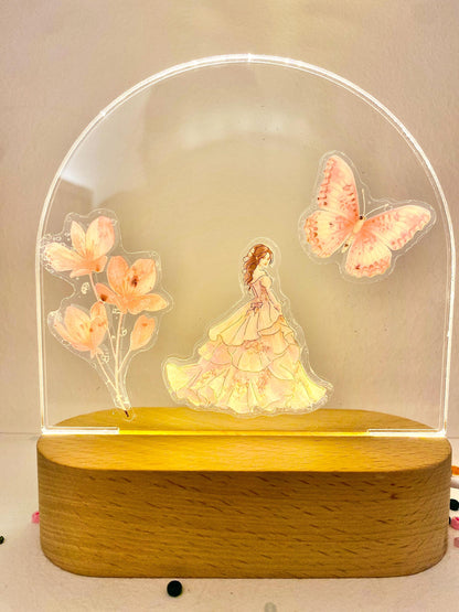 DIY Princess Night Lamp Kit, Kids Craft Activity, Party Favor