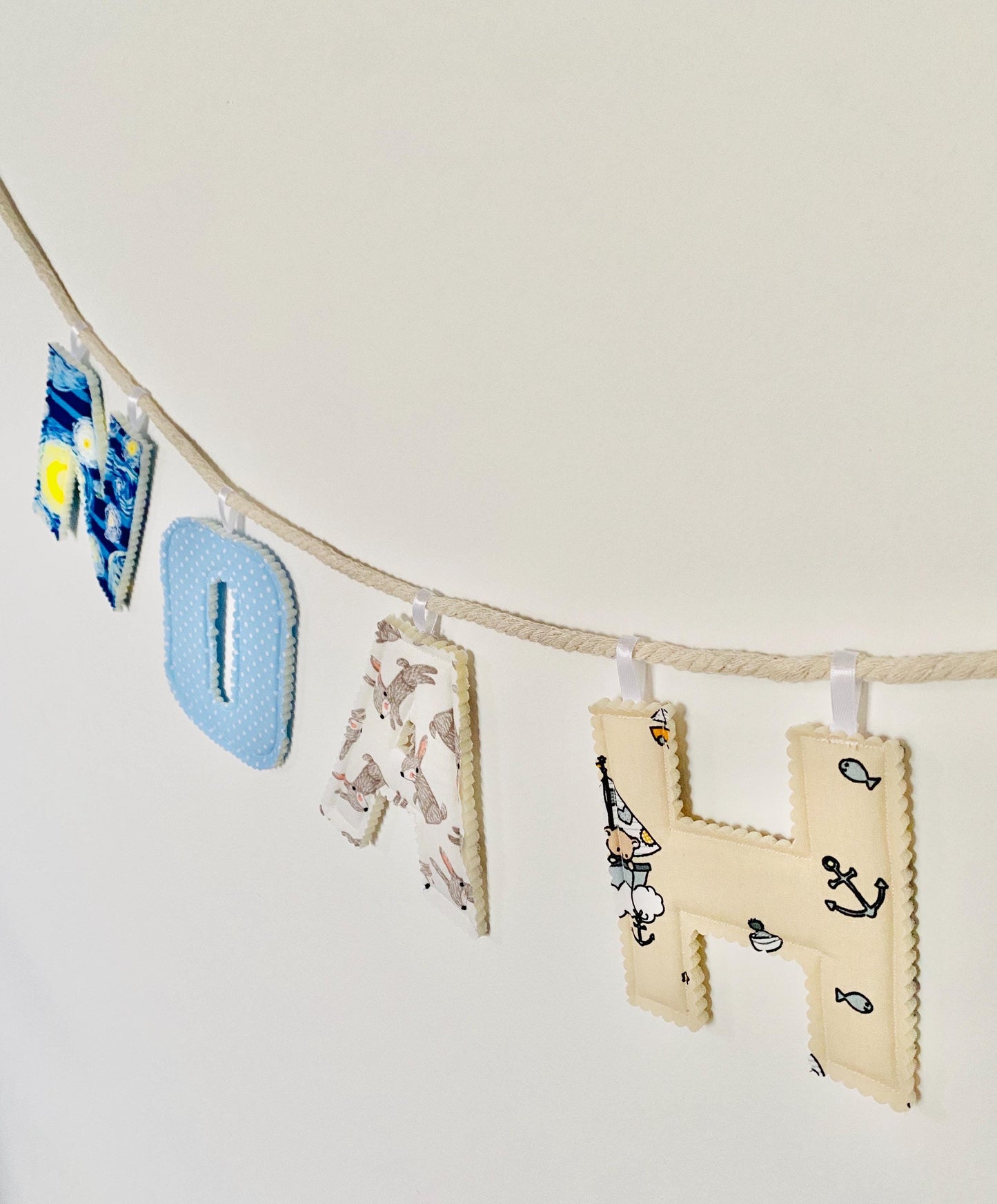 Handmade Name Garland for Kids Room Decor