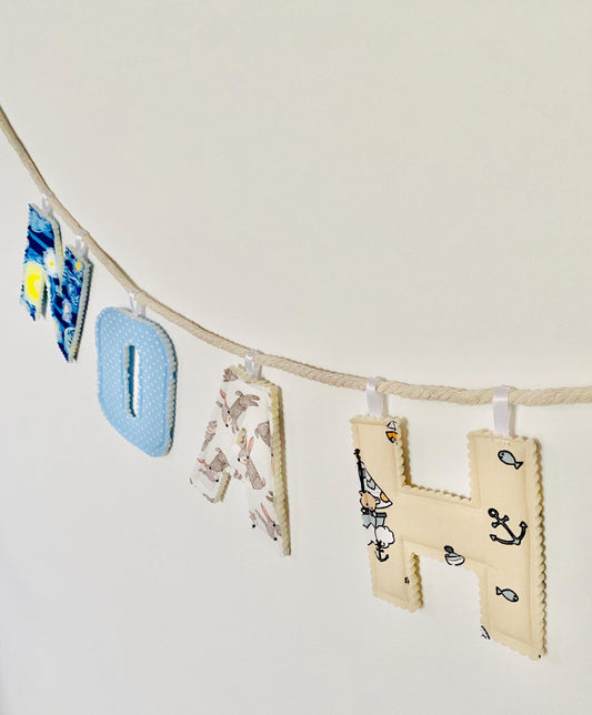 Handmade Name Garland for Kids Room Decor