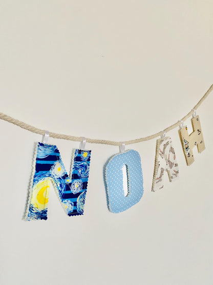 Handmade Name Garland for Kids Room Decor