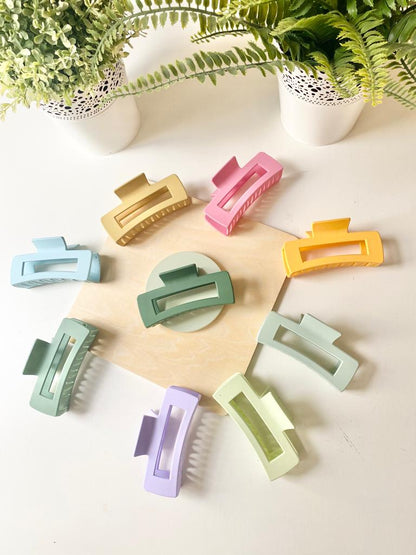 Matte Pastel Strong Claw Clips