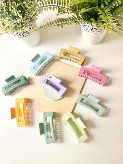 Matte Pastel Strong Claw Clips