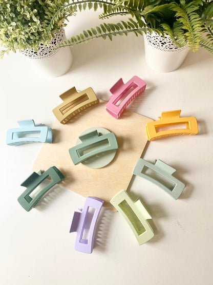 Matte Pastel Strong Claw Clips
