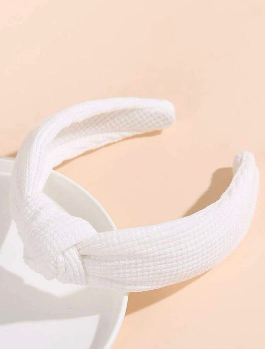 White Knotted Headband