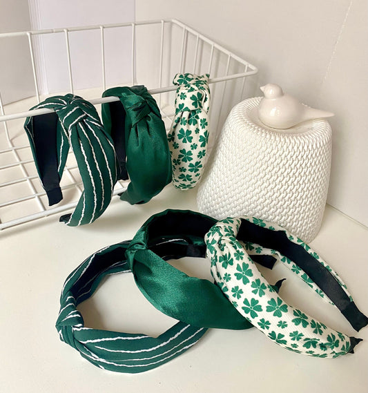 Green Knotted Headband