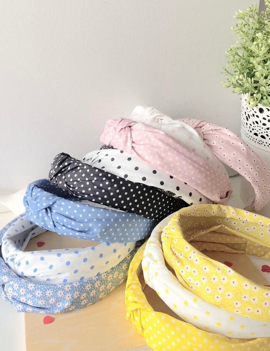 Colourful Polka Dots Knotted Hairband